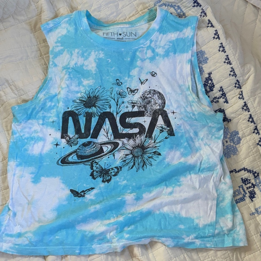 Fifth Sun Sky Blue NASA Graphic Tank